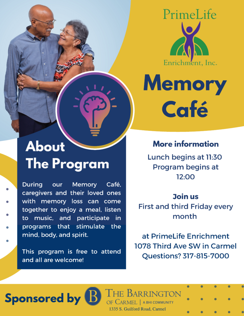 PrimeLife Enrichment Memory Cafe